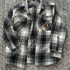 Black and White Plaid Shirt